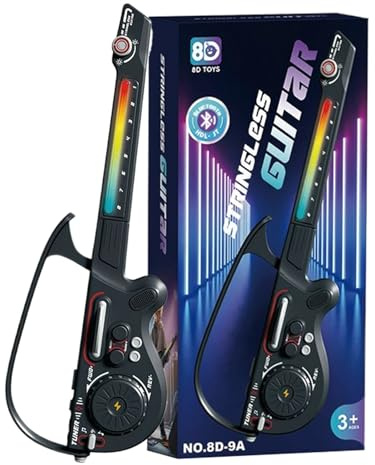 Nudorpn Guitare Electrique | Jouet Éducatif Pliable - Kit Débutant Mini Guitare Jouet - pour Adolescents Garçons Filles Débutants Maison Voyage Anniversaire Noël