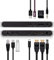 CalDigit USB-C Pro Dock - 85 W Aufladung, Thunderbolt 3, UHS II SD-Kartensteckplatz, USB C Gen 2, USB A x 3, Dual DisplayPort 1.2, LAN, 3,5 mm Audio für Thunderbolt- und USB-C-Computer - Grau 500631