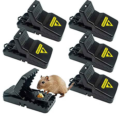 HOMEREVEL- Reusable Mouse Trap, 6 Pack Mouse Traps for Indoors and Outdoors That Kill Instantly, Quick, Effective and Highly Sensitive Rodent Catcher