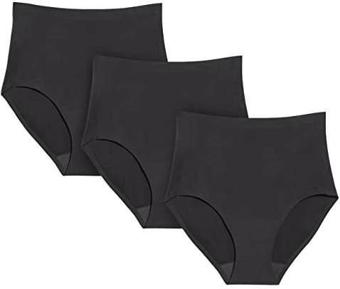KNIX Super Leakproof High Rise Underwear - Period Underwear for Women - Machine Washable, Reusable - Black, XX-Large (3 Pack)