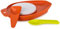 Tupperware Schneidebrett Mamsell mit Spachtel Tapferes Helferlein Orange (inkl. Kiwilöffel) kleines Brett Brettchen Obst Fleisch Gemüse schneiden