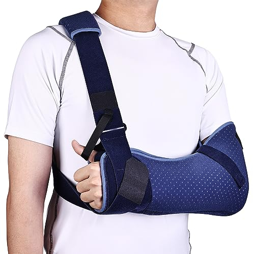 Willcom Fascia Braccio Lesioni alla Spalla, Supporto Spalla con Cinturino in Vita per Lesioni alla Cuffia dei Rotatori, Mano, Polso(Versione Comfort, Sinistra, S, 63-78CM)