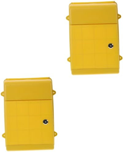 Milisten 2pcs Hanging Wall Storage Container with Secure Closure Wall-mount for Outdoor Home Use Safe Storage for Letters and Parcels