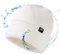 TOP-EX XL Warme wasserdichte Wintermütze Herren & Damen, Fleece-gefütterte Strickmütze Beanie, Atmungsaktive Outdoor Lauf- & Skimütze, Winddichter Regenschutz, Herrenmütze weiß L/XL