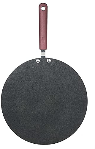 ZASCHMOY Padella per Crêpe in Alluminio Antiaderente, Spatola da 9 Pollici con Riscaldamento Uniforme, Spatola da 9,45 Pollici, Spatola da 11,8 Pollici, per Pancake, Parantha, Pancetta,