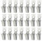 VZU 100 Stück Vorhangklammern, Vorhang klammern Vorhang Clips mit Rollen, Metall Gardienen Klemme für Gardinenschiene, Duschvorhänge, Türvorhänge, Fenster Tür Duschvorhänge Wohnwagen, Silber