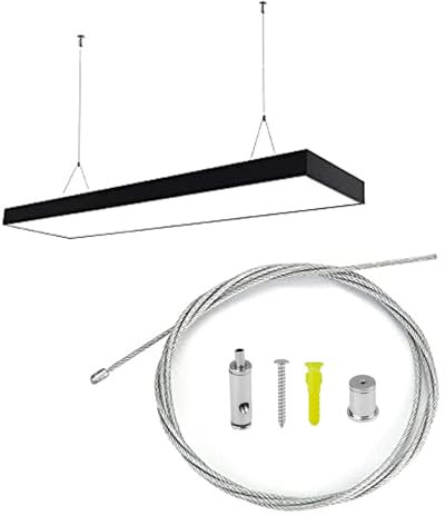 1.5mm×2m Alambre de Espino Ganchos para Colgar Cuadros Kit de Cables de Acero Inoxidable para Colgar Juego de Cuerdas Tensoras para Colgar Cable Acero Colgar Fotos para Cuerda Tendedero,Suspensión