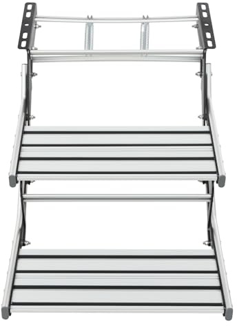 Manuelle Wohnmobil Einstieg Schritt Doppelschritt Wohnwagen Schritte Trittstufe Alu Reisemobil Montage Trittstufen Camping Stufe FüR Wohnmobile ReiseanhäNger Caravan Manueller Aus Aluminiumlegierung