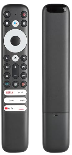Fjärrkontroll kompatibel med TCL Smart TV 4K UHD TV RC902V RC902V FMR5 40S330 32S330 50S434 65S434 75S434 50S546 ersättningskontroll med NETFLIX PrimeVideo YouTube-knappar (inte röstfunktion)