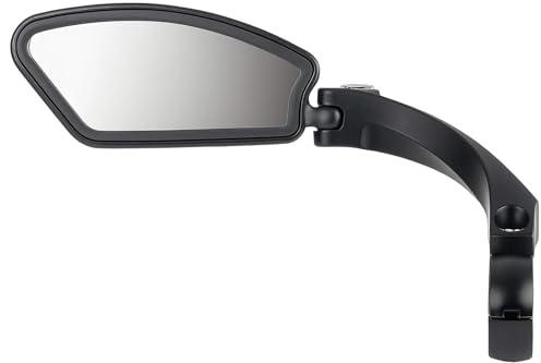 DmDoyy Espejo Para Bicicleta, Espejo Retrovisor Bicicleta, Espejo Para Bicicleta Eléctrica, Espejo Para Scooter Eléctrico, Gran Campo De Visión HD, Giratorio Y Retráctil 360°(1 Pieza, Izquierda)