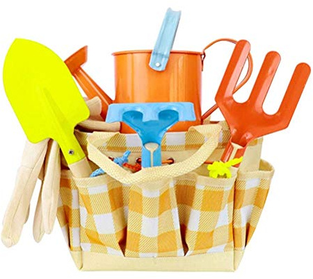 RASTKY Set di Attrezzi da Gioco da Giardino di Alta qualità per Bambini con Borsa per Il Trasporto per Divertimento all'Aria Aperta e Istruzione, Ideale per Bambini di età Superiore a 3 Anni