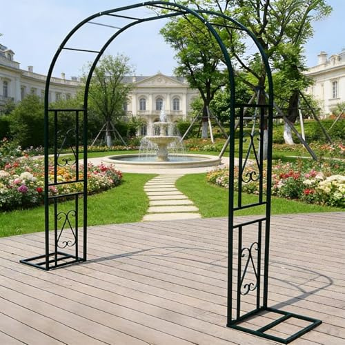 Dtyubfg Arco de jardín para Arco, Arco de Boda para Fiesta de Ceremonia, Enrejado de Acero Duradero para Escalada de Plantas, Decoraciones de Navidad pérgola para Patio Trasero, césped, Patio