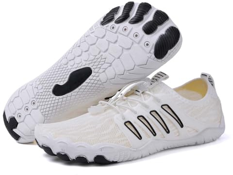 Zapatos descalzos unisex para mujer y hombre, zapatos acuáticos, zapatos de senderismo, natación, zapatos descalzos, sandalias de trekking, sandalias con cordones, sin atar, calcetines de verano