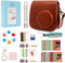 Annle Mini 9 Accessories in a Beautiful box Compatible with FujiFilm Instax Mini 8/8+/ 9 Instant Film Camera (Brown)