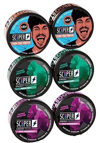 SCOOPER Energy | Energy Revolution | Blanda din egen SCOOPER låda | + BMB doftträd (2 x mint 2 x grapefrukt 2 x persika + 1 gratis)