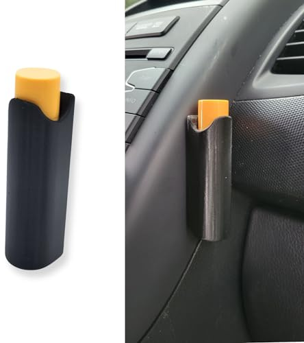 Lip Balm Holder for Car Chapstick Holder No Melt - Upright Lip Balm Holder for Car Accessories for Women Interior - Accessories for Women Cute Car Decor for Teen Girls (Black)