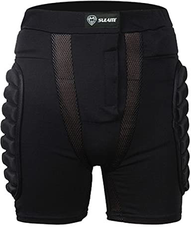 WEITING Schutzhosen Gepolsterte Protektorhosen Schutz Shorts Für Hüfte, Po Und Steißbein, Snowboard Shorts Herren Damen,Kurze Hose, Gepolstert Schutz Gear Für Snowboarden Skifahren Skating