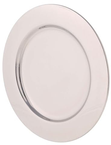 Holyart Piattino per Candele Acciaio Inox Lucido d 14 cm