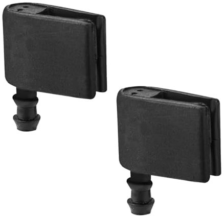 Gosknor 2pz Ugelli per Braccio Tergicristallo Lavavetri, Ugello Spruzzatore Tergicristallo Plastica Alta Qualità per 68017440AA 68017441AA MR300202 MR598791 MR987467 47191(Nero)