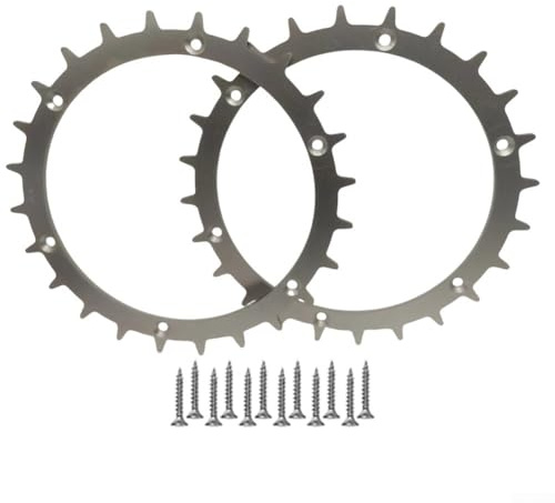 Clavos antideslizantes fiables para YARDFORCE 400RI, 280R y para EASYMOW 260 mejoran la estabilidad y la eficiencia en tu césped