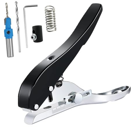 Pinze per punzonatura manuale con bordi da 8 mm/10 mm, strumento di punzonatura per fogli di carta, PVC, mascheratura, set di pinze per colpire metallo