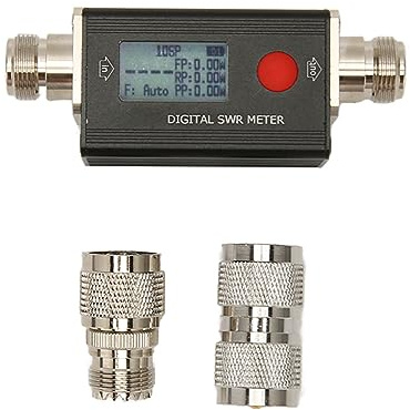 SUNGOOYUE Digital SWR-mätare, 120W VHF UHF Tvåvägsradio Handhållen Kraftmätare med Bakgrundsbelyst LCD-skärm, för 80-999MHz Frekvens och Walkie Talkies
