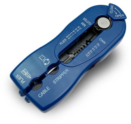 ASA TOOLS CSB Wire Stripper and Cutter,Multiple Heavy Duty Wire Stripping Tool for Wire Stripping,Cutting (Double Blades),Adjustable Blade Depth,Wire Stripping and Cutting Tool