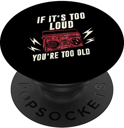 Radioregistratore Ghetto Blaster - Boombox Anni 80 90 PopSockets PopGrip Intercambiabile
