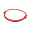[2 Stück] Dezentes einfaches Armband | Handgemachtes dünnes Surfer Band aus gewachster Baumwolle | Geschenk Freundschaftsarmband | Viele Farben (2 Stück, Rot)