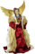 Riffelmacher & Weinberger Christbaumspitze Weihnachtsengel 24 cm Gold Rot | 27611 - Christkind Baumschmuck