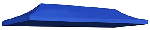 Toile de Toit de Rechange pour Pavillon Tonnelle Tente, Toit de Remplacement pour Gazebo Toit de Tente de réception 5.8 x 2.9 m Bleu
