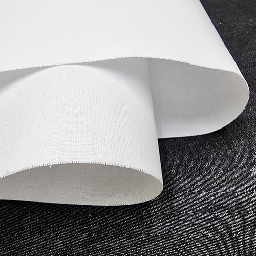 TFG - Tela de refuerzo Buckram de algodón fusible para planchar, 350 g/m², peso pesado, 90 cm de ancho, fácil de usar, de una sola cara (2 metros)