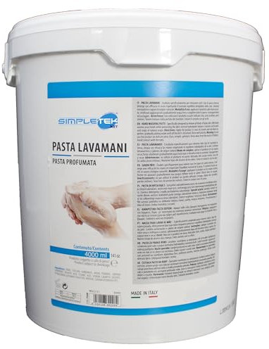 SIMPLETEK - Pasta lavamani sapone disinfettante 4L 4 litri detergente mani profumata P319