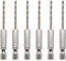 Oiieco 6Pcs 2mm Hex Shank Metal Drill Bits, High Speed Steel, Titanium Coated, 1/4 Inch Shank, Versatile for Metal, Wood, Plastic