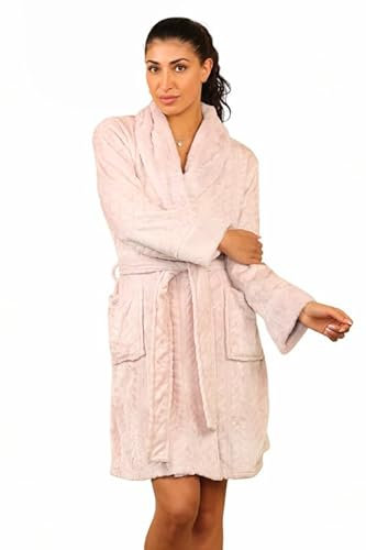 Ex High Street Brand Cozy Fleece Gowns - Women’s Nightwear, Soft Ladies Robes, Warm Women’s Womens Dressing Gown XS-XL