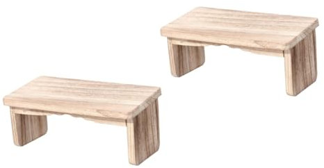 BESPORTBLE 2St Buddha Kniehocker meditationsstuhl Meditation Chair Folding Chairs longchair zusammenklappbarer Hocker japanische Bank buddhistischer Hocker Meditationshocker aus Holz hölzern
