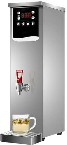 Hervidor de agua comercial, calentador de agua de acero inoxidable de 2,5 kW con autollenado, ajuste de temperatura de 40-100 ℃, panel de control digital, dispensador de agua caliente(30L)