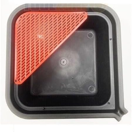 Unibos | 10L Square Mechanic Automotive Oil Drain Pan Oil Change Tray Wear Resistant Car Van Oil Draining Fluid Tank