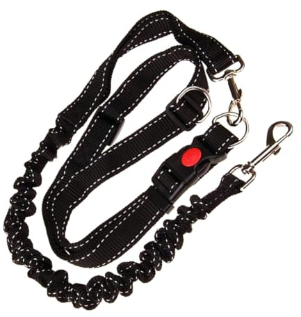 Hands Dog Lead Adjustable Waist Belt Dog Leash for Jogging