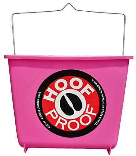 Airflow Eimer für Waden/Allzweck, Hufschutz, quadratisch, 5 l, Pink