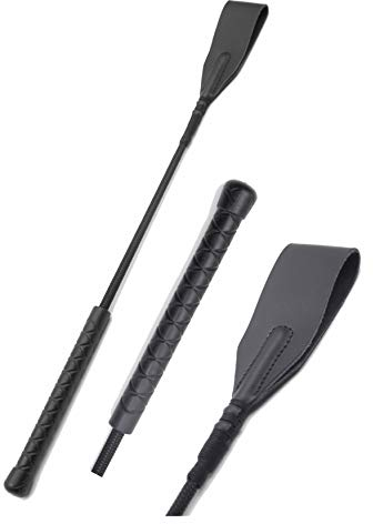 RIDIN Echtleder Reitgerte Reitgerte Leder Reitgerte Reitgerte Peitsche Reitgerte für Pferde Schwarz Reitgerte Pferdegerte