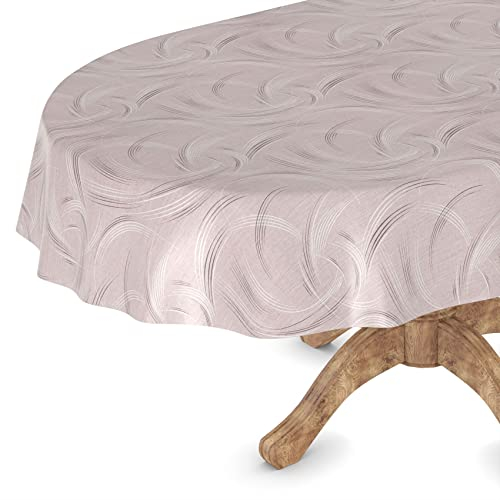 Wachstuchtischdecke Wachstischdecke Tischdecke abwaschbar Gartentischdecke Wachstuch Eckig rund oval Oval 140 x 180cm Schnittkante Venedig