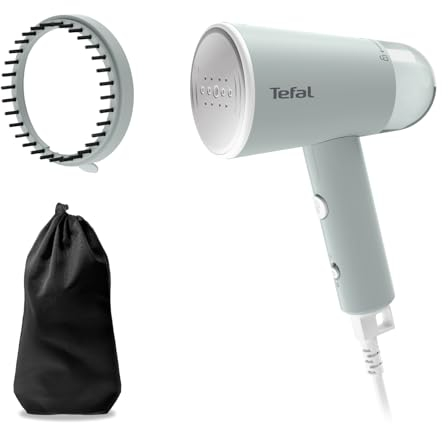 Tefal Origin Travel Handheld Steamer, Travel-Friendly, Foldable, Compact Design, No Ironing Board Needed, Reliable Steam Performance, 25-Second Heat-Up Time, Refreshing Steam Power, DT1034G0