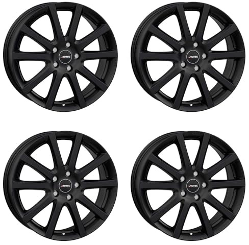 4x AUTEC Felgen Alufelgen SKANDIC 6.5x16 ET40 4x100 Schwarz matt kompatibel mit Dacia Dokker Lodgy Logan Sandero Jogger