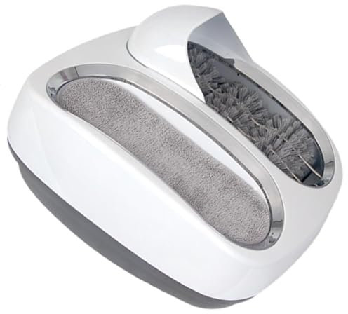 KHZKHC Cireuse À Chaussures À Induction Automatique, Machine À Brosser Les Semelles De Chaussures Intelligentes, 3 Rouleaux, Démarrage Intelligent, À La Place Machine Couvre-Chaussures