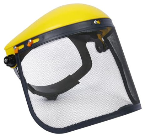 Maschera per lo scudo del viso, visiera di sicurezza a maglie a faccia piena, casco protettivo della motosega, scudo del viso a rete, scudo facciale per macinare e taglio