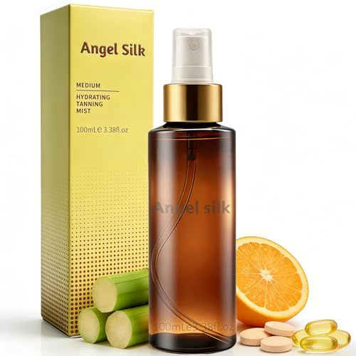 Face Tan Mist - Bronzer Quick Drying Medium Self Tan Body Mist, Streak Free Fake Tans, Self Tanning Mists, Waterproof, Effortless and Natural Looking, Suitable for Face and Body, Vitamin C and E