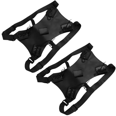 INOOMP Bolsa para Funda de Espada de Cuero Sintético para Cosplay y Uso Diario, Mochila de Espalda Ajustable para 2 Espadas Correas Dobles para Esgrima, Transporte Cómodo para
