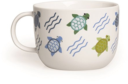 Excelsa - Taza de diseño de Animales, 450 ml, Porcelana, Colo Blanco