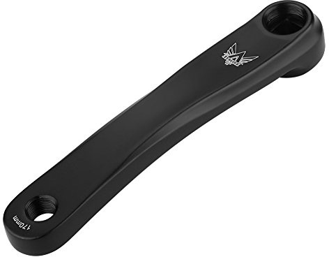 Manovella per Bicicletta,Braccio per Pedivella Bici,Braccio per Pedivella Bici in Lega di Alluminio 170 mm per Bicicletta Mountain Bike (Foro Quadrato-Nero)